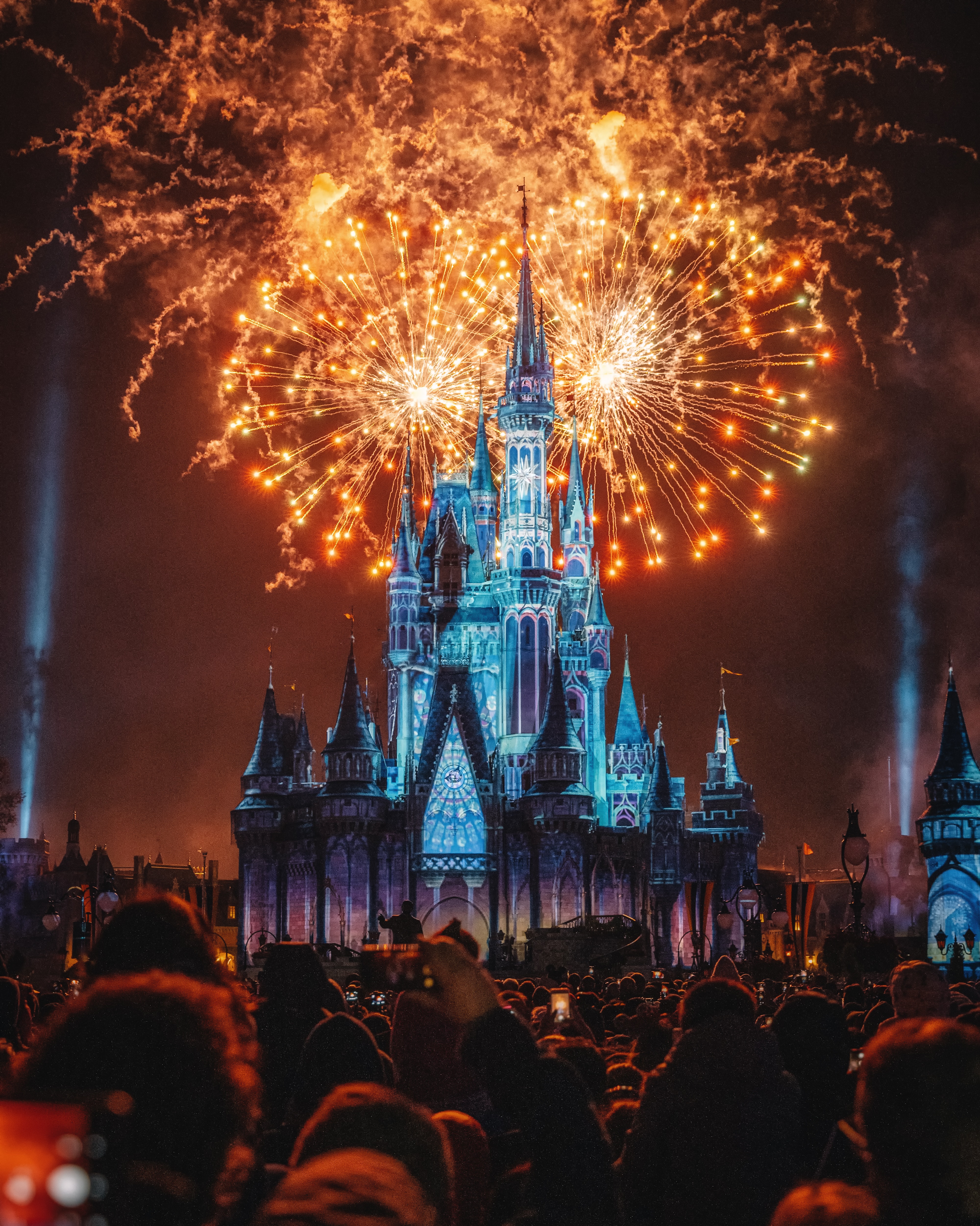 Castillo de Disney de noche